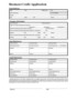 Application For Credit Template
