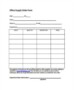 Supplies Order Form Template