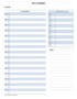 Daily Agenda Template Word