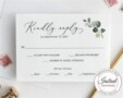 Template For Rsvp Cards For Wedding