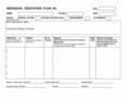 Individual Learning Plan Template For Elementary Students