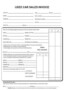 Used Car Sales Invoice Template