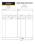 Sales Order Form Template Free