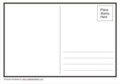 Printable Postcard Template For Students