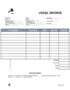 Legal Invoice Template Word