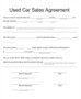 Used Car Sale Contract Template