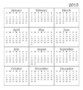 2015 Printable Yearly Calendar Templates