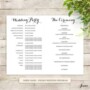 Order Of Service Booklet Template For Weddings