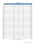 Blank Sign In Sheet Template