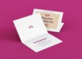 Folded Greeting Card Template
