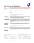 What Is A Service Level Agreement Template