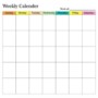 Blank Printable Weekly Schedule Template