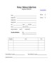 Pick Up Order Form Template