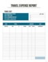 Business Trip Expense Report Template
