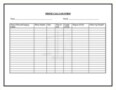 Phone Log Template Excel