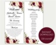 Wedding Service Sheet Template