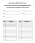 Pre Order Form Template