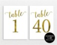 Table Number Templates For Weddings Free