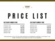 Service Price List Template