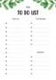 Cute Weekly To Do List Template