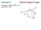 How To Find Tangent Angle Of A Circle