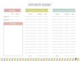 Monthly Budget Planner Template Free