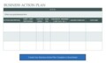 Action Plan Templates For Business