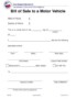 Auto Dealer Bill Of Sale Forms