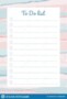 Cute To Do List Template Free